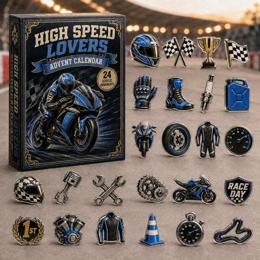 Racing Biker Advent Calendar 2026 - 24-Day Festive Countdown