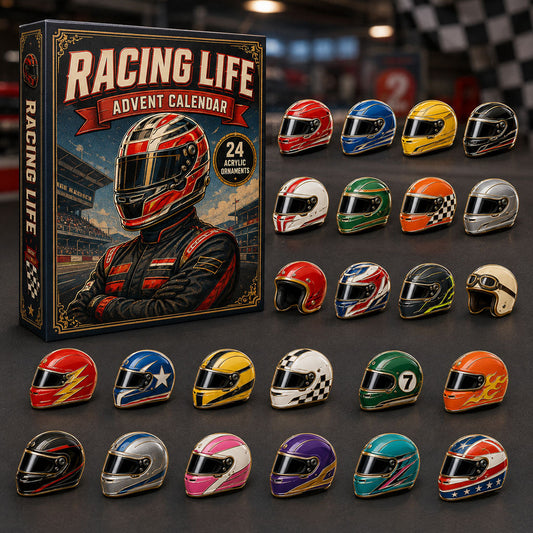 Racing Helmet Advent Calendar 2026 - 24-Day Festive Countdown