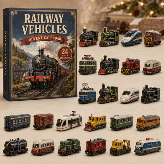 Railway Vehicles Train Advent Calendar 2026 - 24-Day Festive Countdown