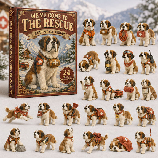 Rescue Saint Bernard Advent Calendar 2026 - 24-Day Festive Countdown