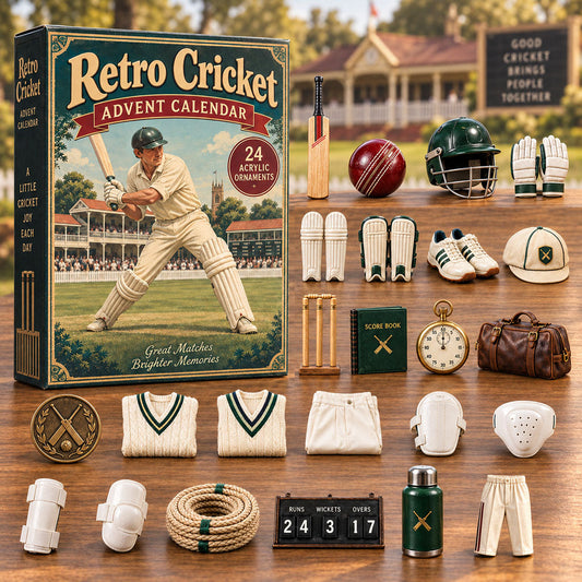 Retro Cricket Advent Calendar 2026 - 24-Day Festive Countdown