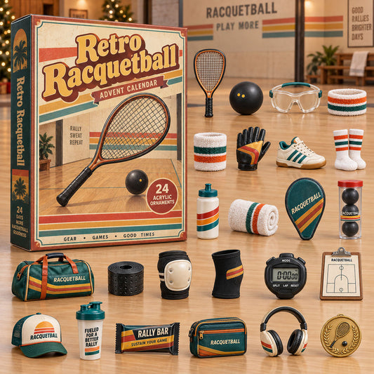 Retro Racquetball Advent Calendar 2026 - 24-Day Festive Countdown