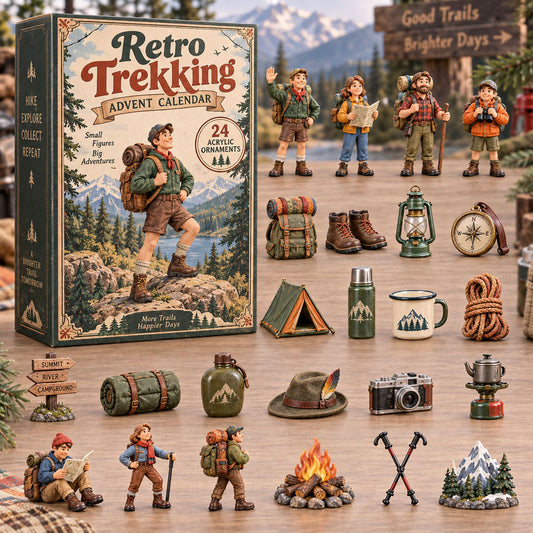 Retro Trekking Advent Calendar 2026 - 24-Day Festive Countdown