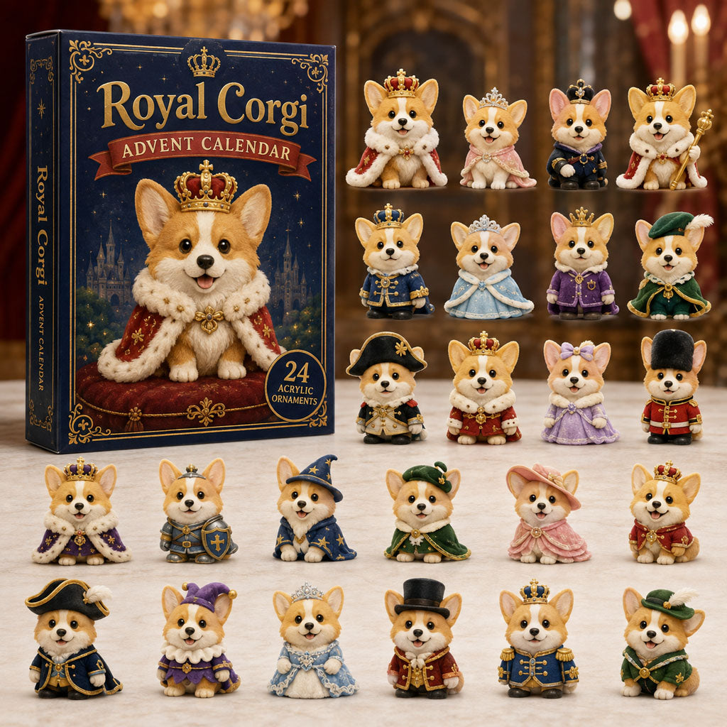 Royal Corgi Advent Calendar 2026 - 24-Day Festive Countdown