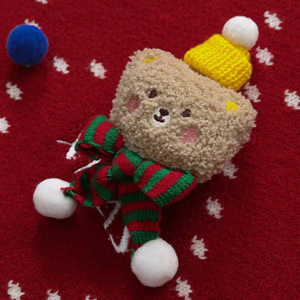 Pull de Noël tricoté à motif de neige