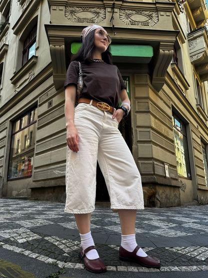 Mary Janes Tabi rouges à bride réglable