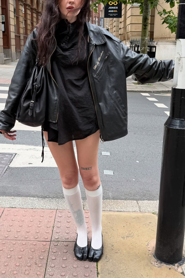 Ballerines Tabis à Bout Fendu Noir - Style Minimaliste