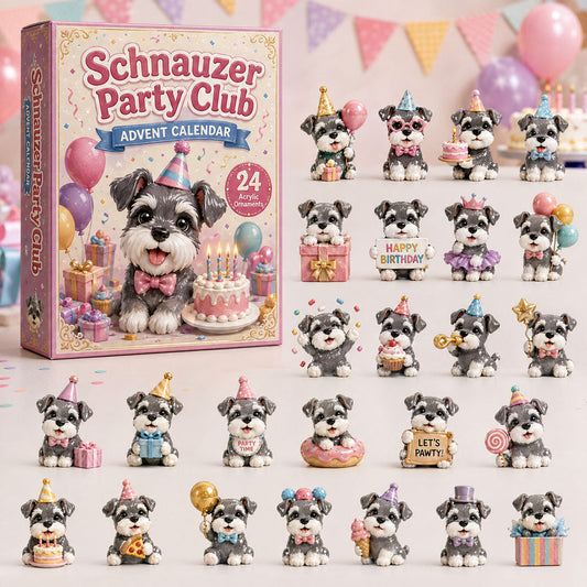 Schnauzer Party Club Advent Calendar 2026 - 24-Day Festive Countdown