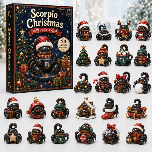 Scorpio Dark Christmas Advent Calendar 2026 - 24-Day Festive Countdown