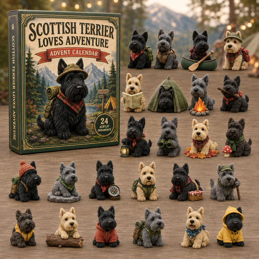 Scottish Terrier Adventure Advent Calendar 2026 - 24-Day Festive Countdown