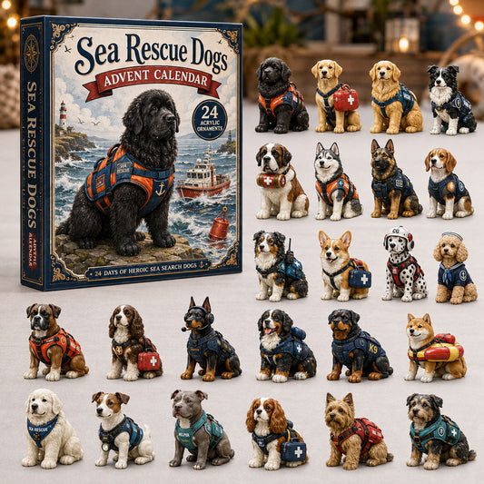 Sea Rescue Dogs Advent Calendar 2026 - 24-Day Festive Countdown