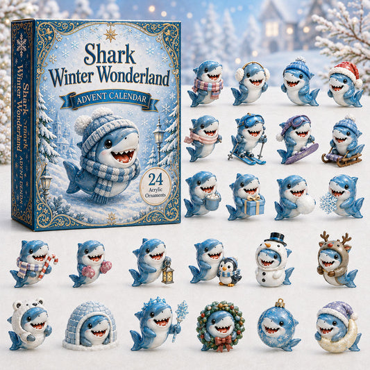 Shark Winter Wonderland Advent Calendar 2026 - 24-Day Festive Countdown