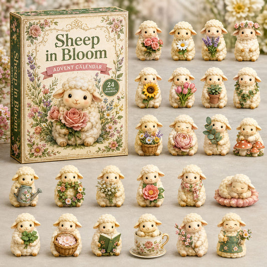 Sheep In Bloom Advent Calendar 2026 - 24-Day Festive Countdown