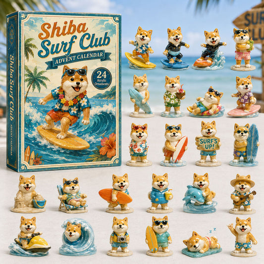 Shiba Surf Club Advent Calendar 2026 - 24-Day Festive Countdown