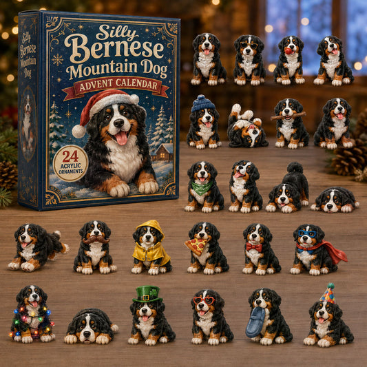 Silly Bernese Mountain Dog Advent Calendar 2026 - 24-Day Festive Countdown