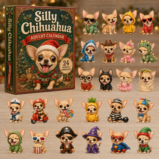 Silly Chihuahua Advent Calendar 2026 - 24-Day Festive Countdown