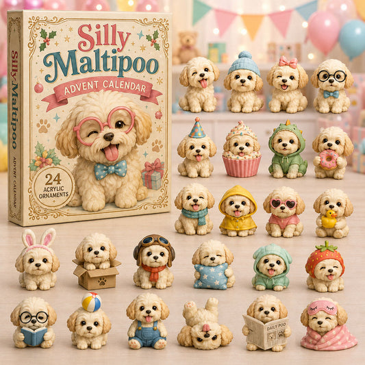 Silly Maltipoo Advent Calendar 2026 - 24-Day Festive Countdown