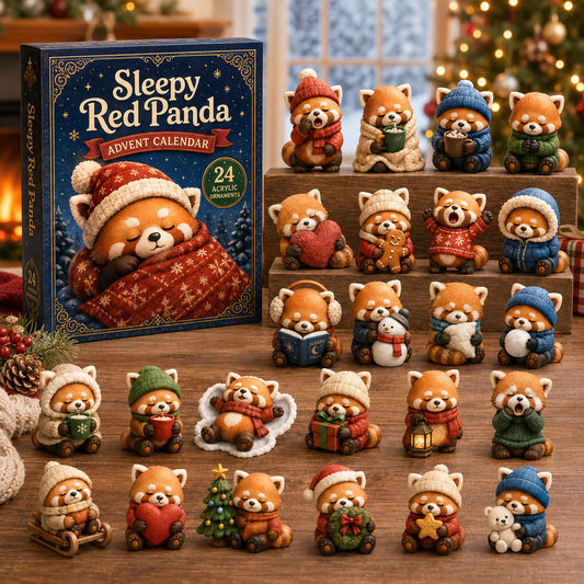 Sleepy Red Panda Advent Calendar 2026 - 24-Day Festive Countdown