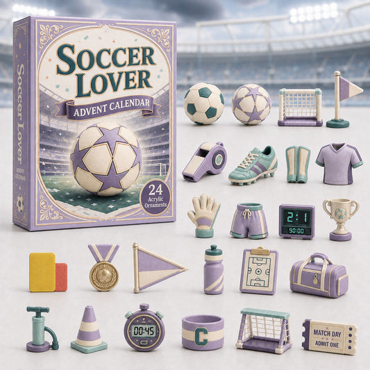 Soccer Theme Purple Advent Calendar 2026 - 24-Day Festive Countdown