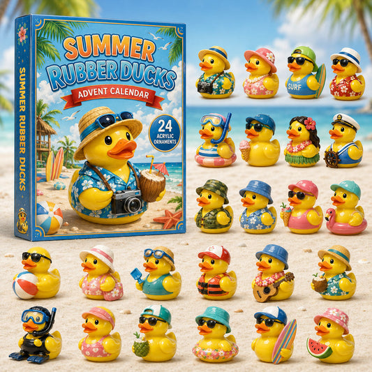 Summer Rubber Ducks Advent Calendar 2026 - 24-Day Festive Countdown