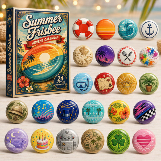 Summer Frisbee Advent Calendar 2026 - 24-Day Festive Countdown