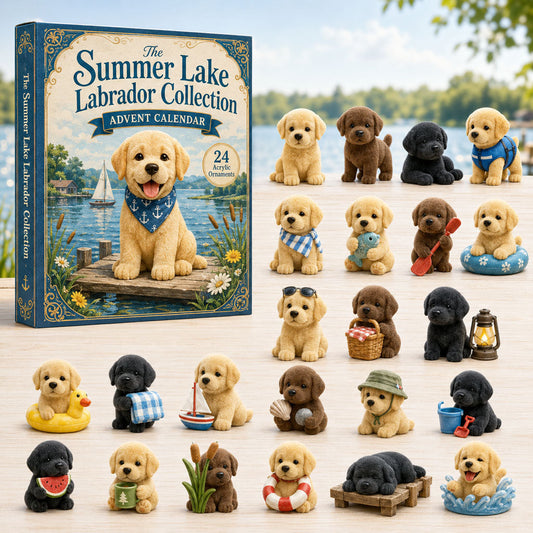 Summer Lake Labrador Advent Calendar 2026 - 24-Day Festive Countdown