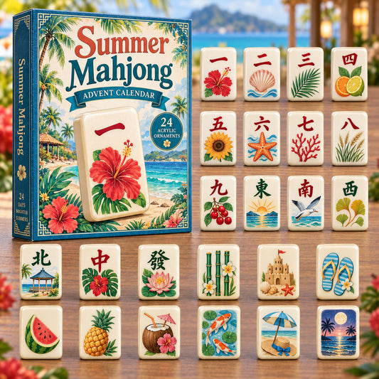 Summer Mahjong Advent Calendar 2026 - 24-Day Festive Countdown