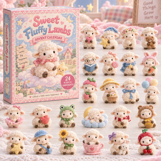 Sweet Fluffy Lambs Advent Calendar 2026 - 24-Day Festive Countdown
