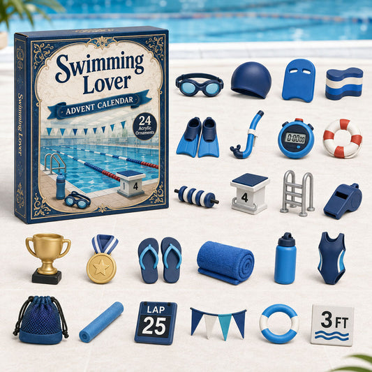 Swimming Lover Advent Calendar 2026 - 24-Day Festive Countdown