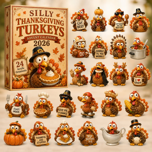 Silly Turkeys Advent Calendar 2026 - 24-Day Festive Countdown