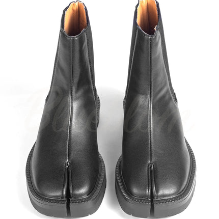 Bottines Tabis Noir à Bout Fendu