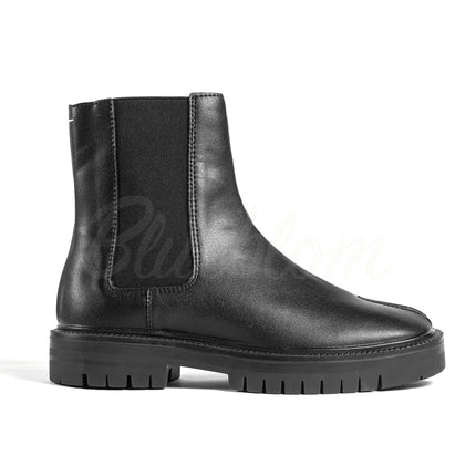 Bottines Tabis Noir à Bout Fendu