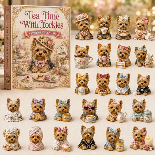 Tea Time With Yorkies Advent Calendar 2026 - 24-Day Festive Countdown
