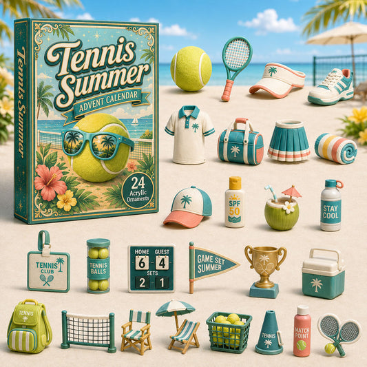 Tennis Summer Advent Calendar 2026 - 24-Day Festive Countdown