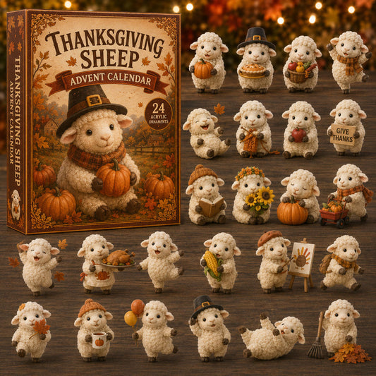 Thanksgiving Sheep Harvest Advent Calendar 2026 - 24-Day Festive Countdown