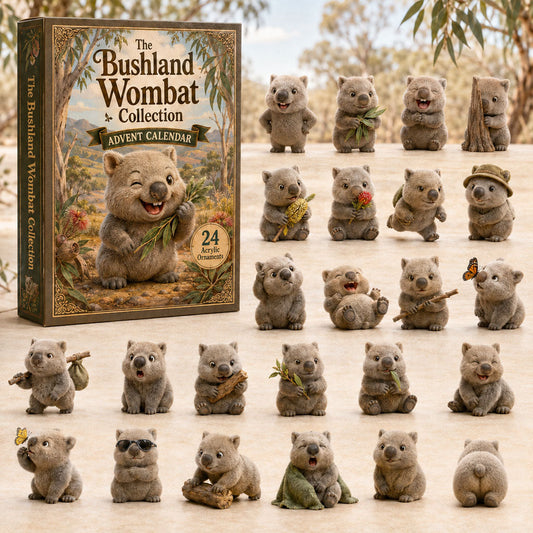 The Bushland Wombat Collection Advent Calendar 2026 - 24-Day Festive Countdown