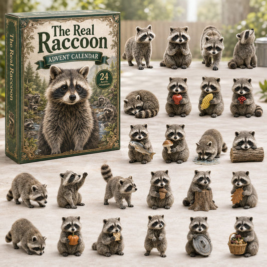The Real Raccoon Advent Calendar 2026 - 24-Day Festive Countdown
