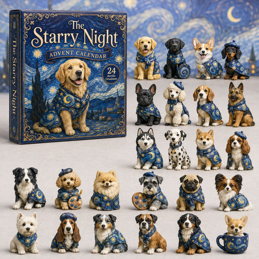 The Starry Night Dog Advent Calendar 2026 - 24-Day Festive Countdown