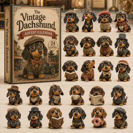 The Vintage Dachshund Advent Calendar 2026 - 24-Day Festive Countdown