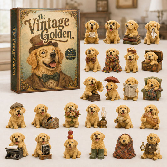 The Vintage Golden Advent Calendar 2026 - 24-Day Festive Countdown
