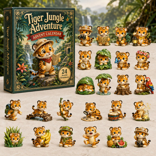 Tiger Jungle Adventure Advent Calendar 2026 - 24-Day Festive Countdown