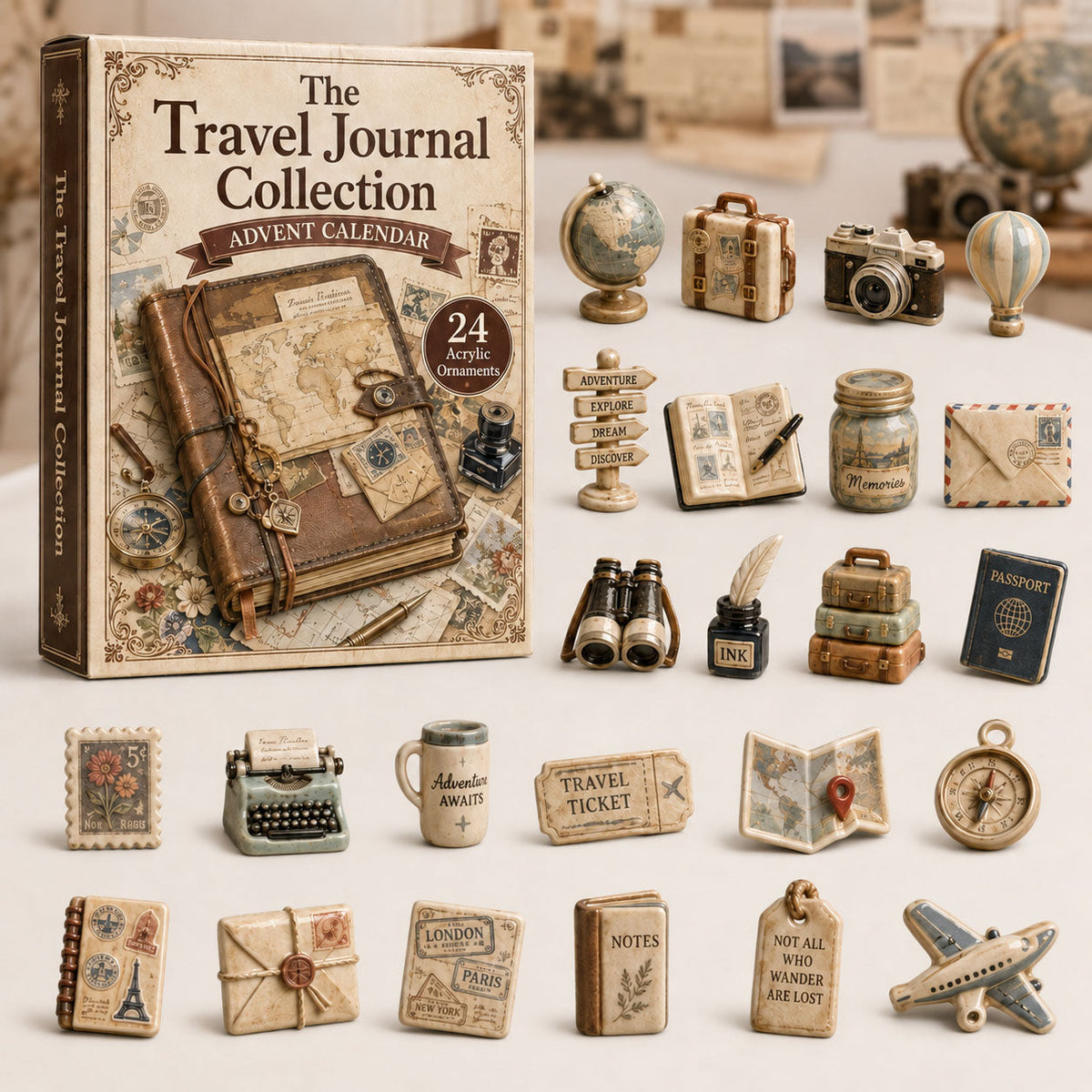 Travel Scrapbook Advent Calendar 2026 - 24-Day Festive Countdown
