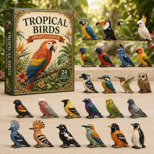 Tropical Birds Advent Calendar 2026 - 24-Day Festive Countdown