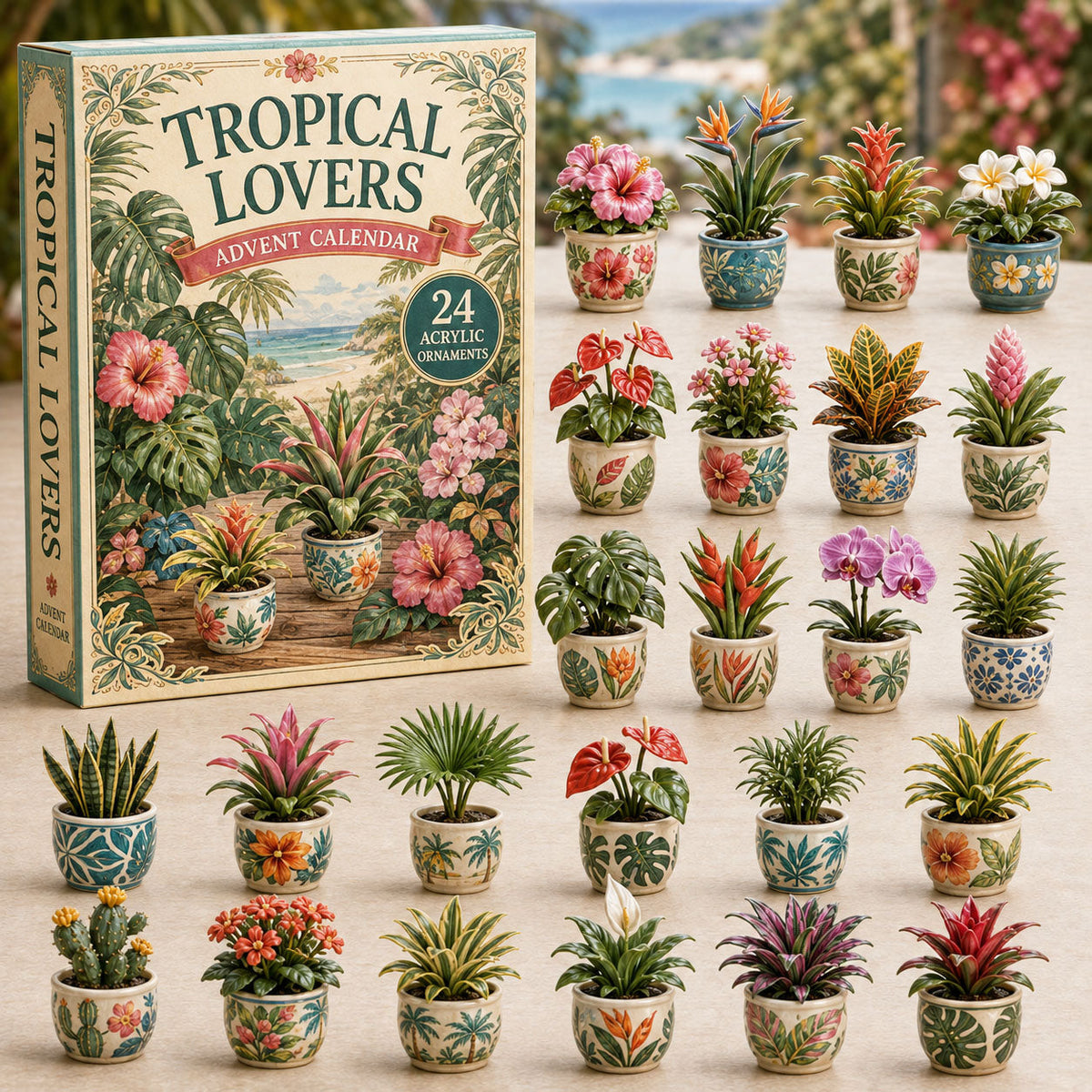 Tropical Garden Advent Calendar 2026 - 24-Day Festive Countdown