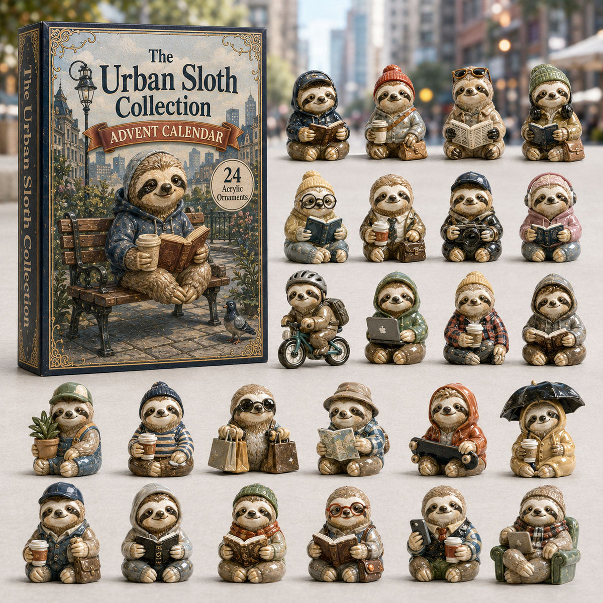 Urban Sloth Collection Advent Calendar 2026 - 24-Day Festive Countdown