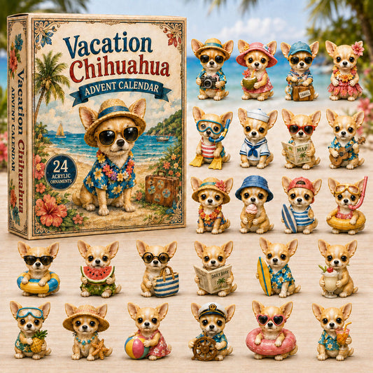Vacation Chihuahua Advent Calendar 2026 - 24-Day Festive Countdown