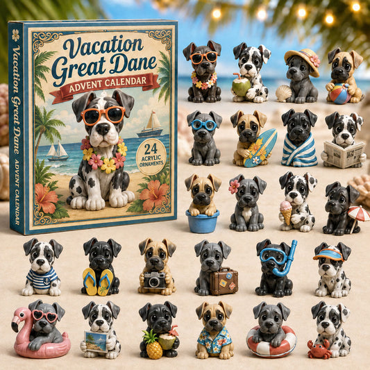 Vacation Great Dane Advent Calendar 2026 - 24-Day Festive Countdown
