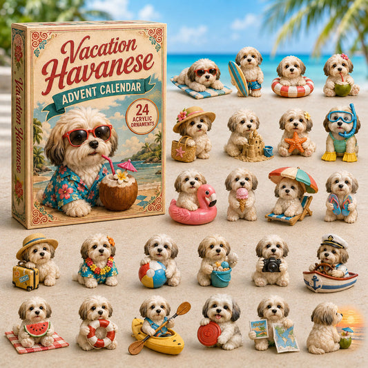 Vacation Havanese Advent Calendar 2026 - 24-Day Festive Countdown