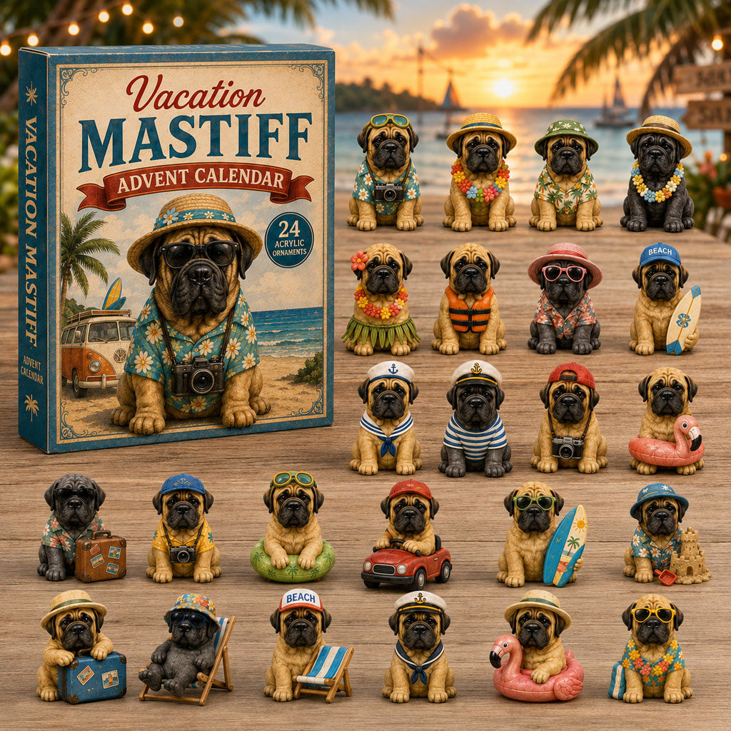Vacation Mastiff Advent Calendar 2026 - 24-Day Festive Countdown