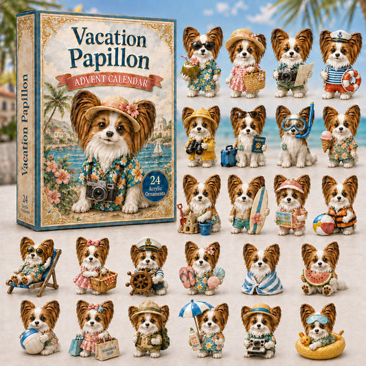 Vacation Papillon Advent Calendar 2026 - 24-Day Festive Countdown
